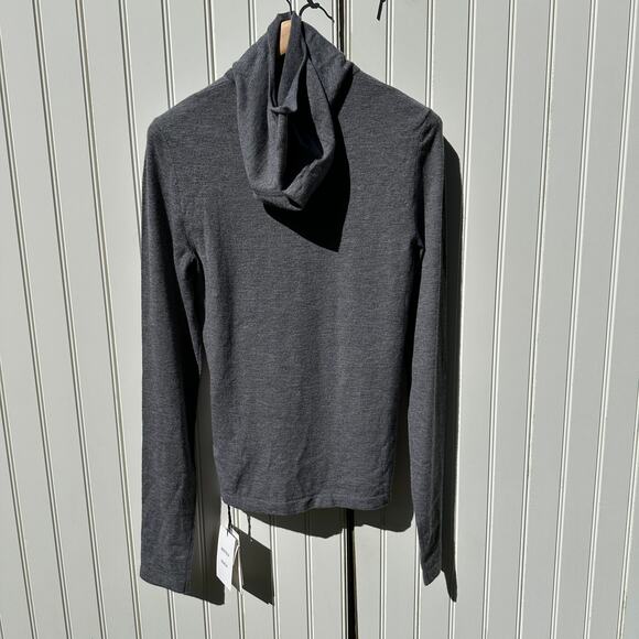 Bottega Veneta Cashmere Blend Balaclava Hoodie Sweater Jumper Wool Grey Sz Small - Picture 2 of 16